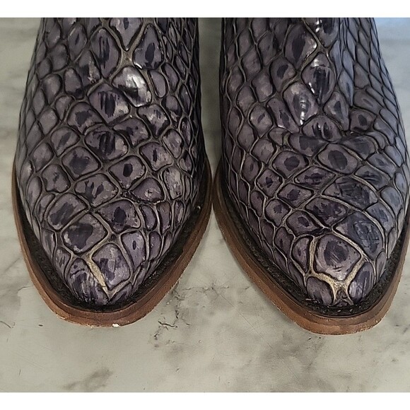 Freebird by Steven Faith Women’s 9/9.5 Ankle Boots  Leather Snake Skin *READ - Picture 14 of 16